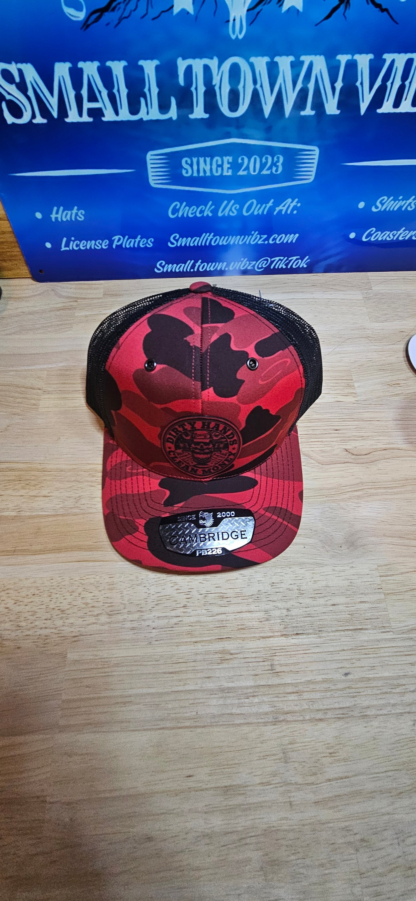 Red and Black Camo Trucker Hat