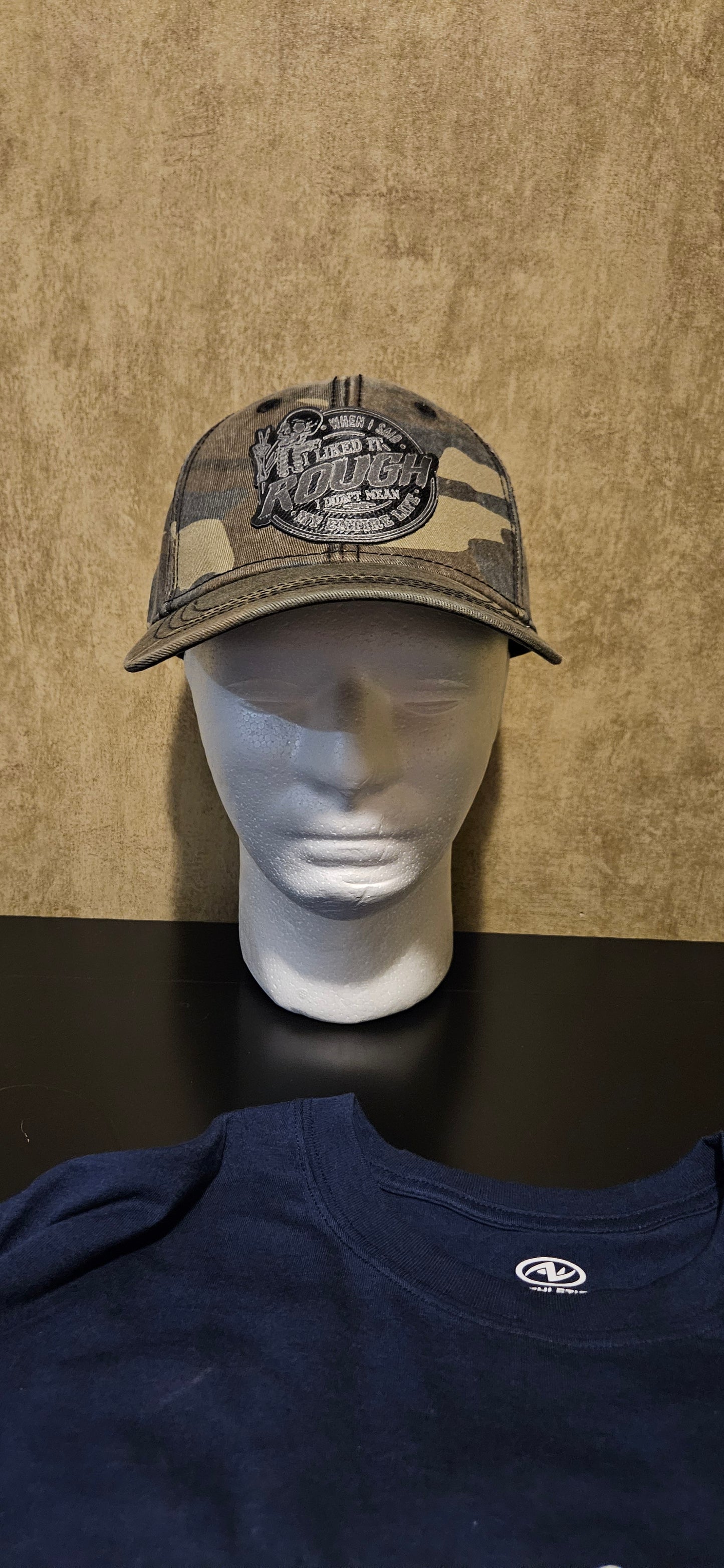 Camo 6 panel soft style hat