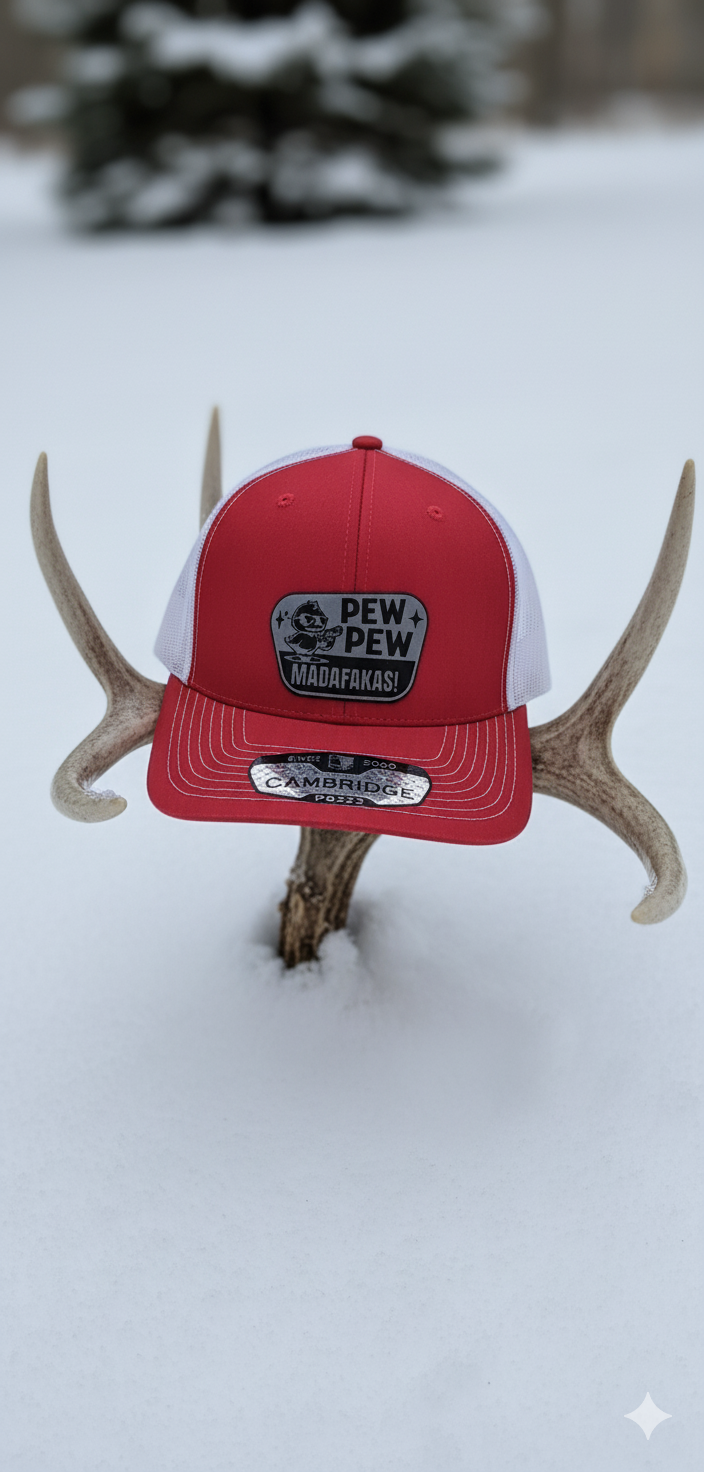 Red and black Trucker hat