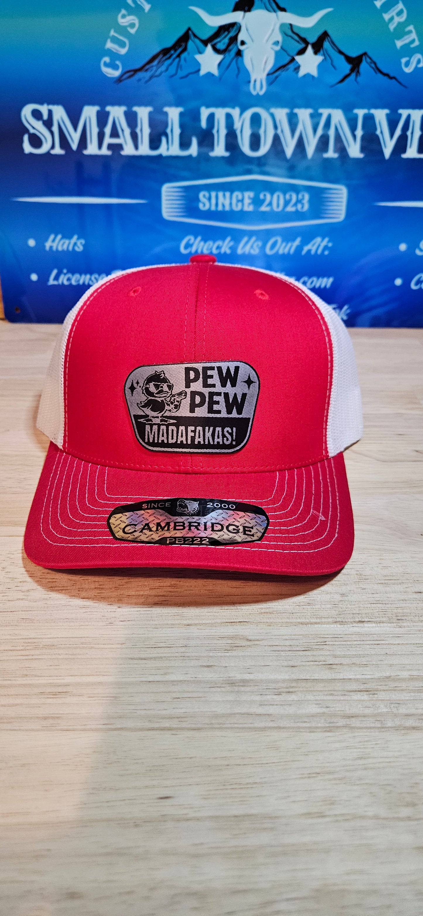 Red and black Trucker hat
