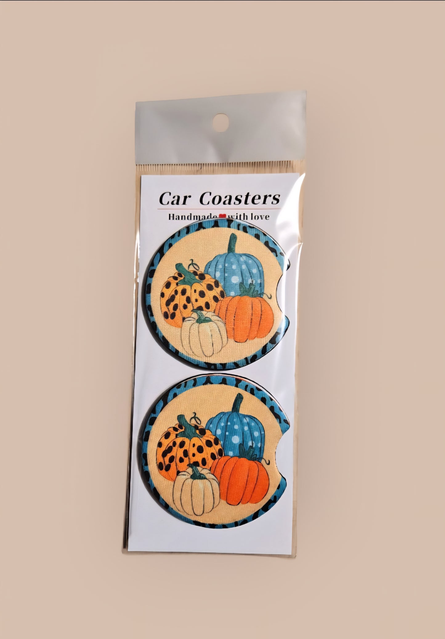 Halloween car coasters
