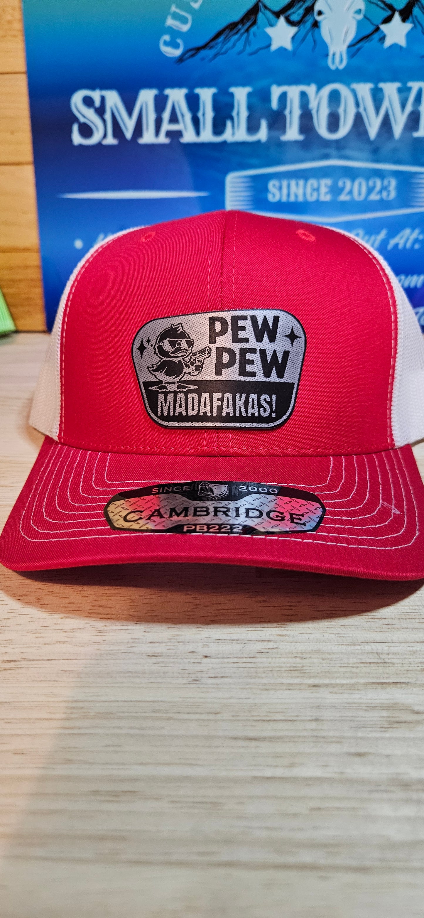 Red and black Trucker hat