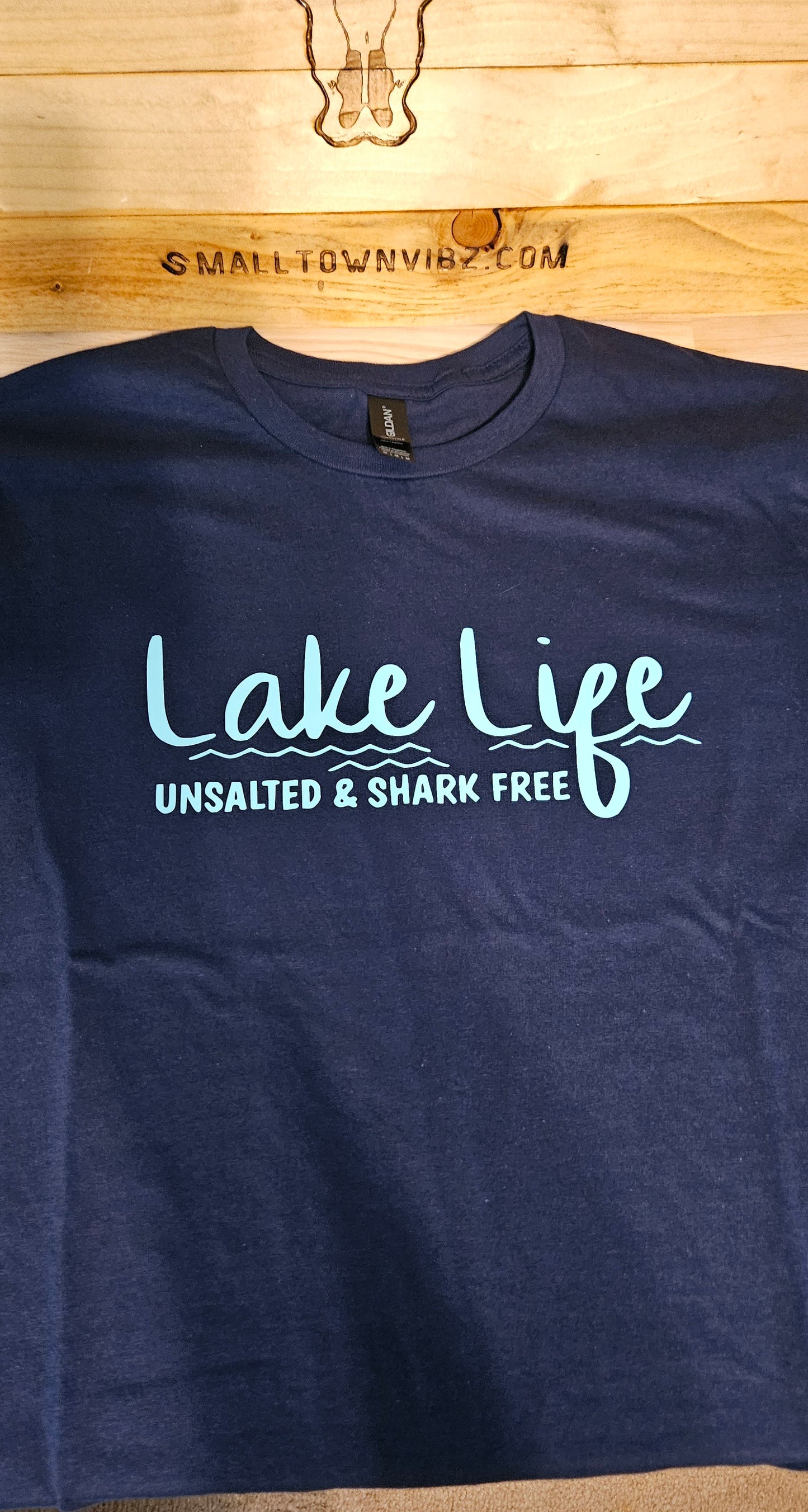Navy blue lake life tshirt