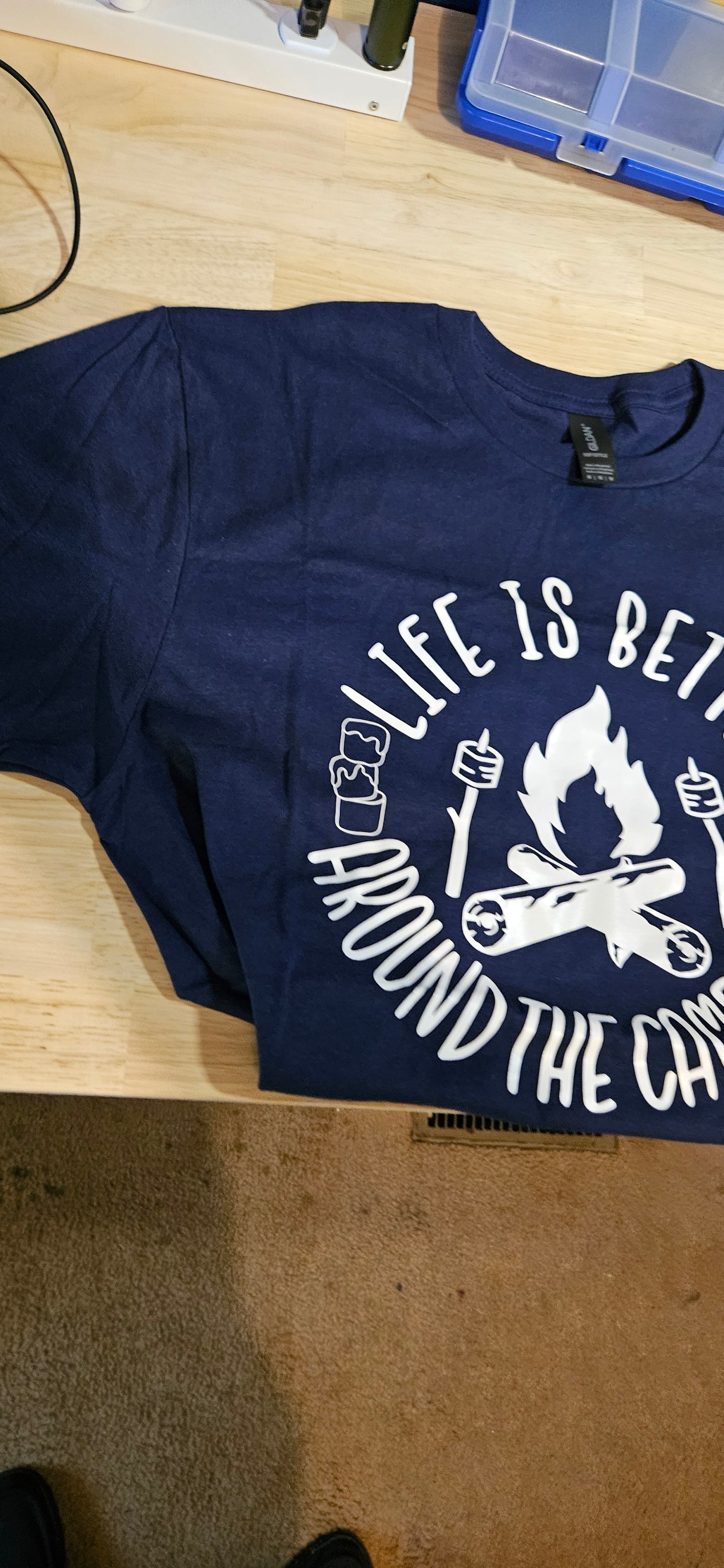 Life is better around a campfire tshirt