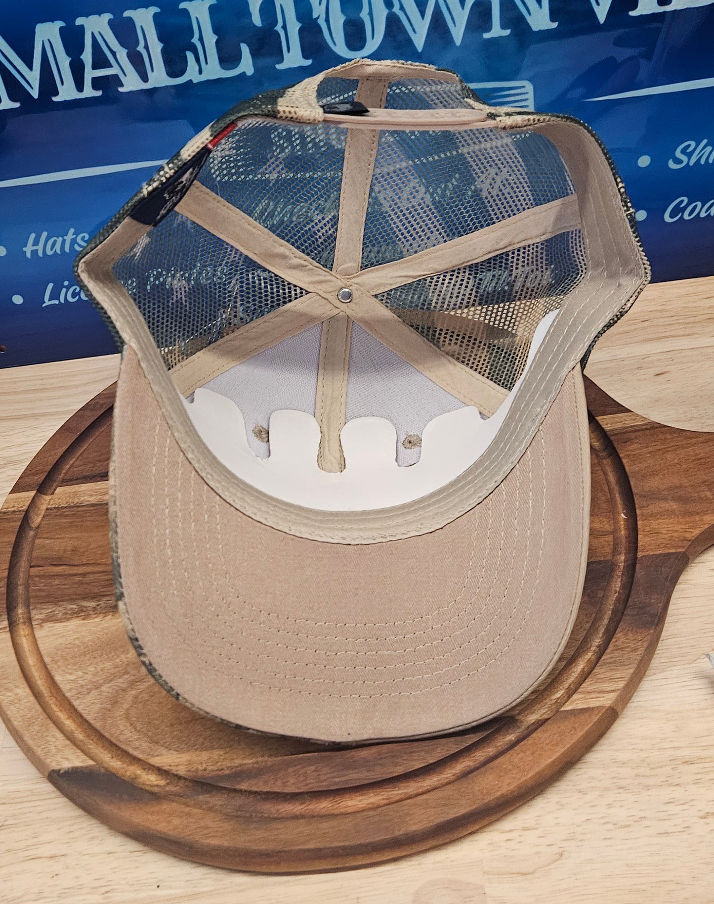 Khaki/ Tree camo Trucker hat