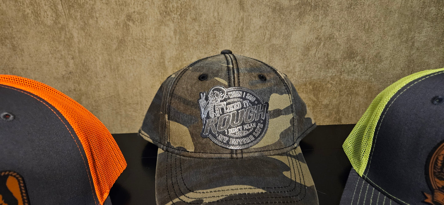 Camo 6 panel soft style hat