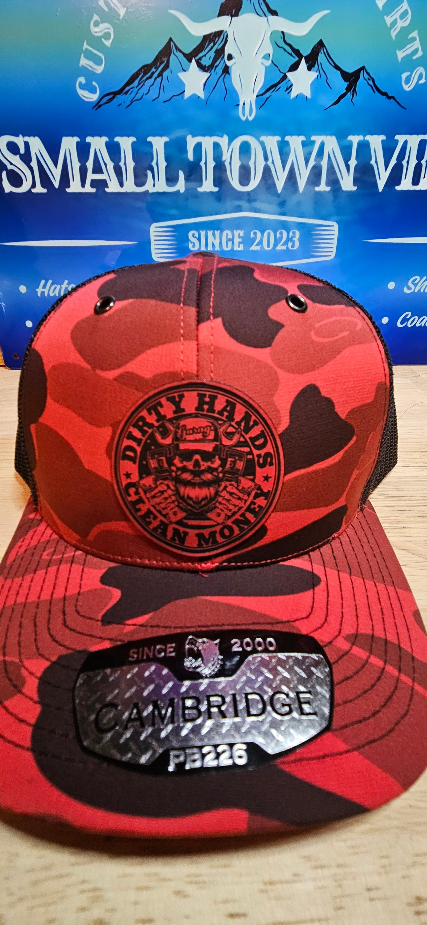 Red and Black Camo Trucker Hat