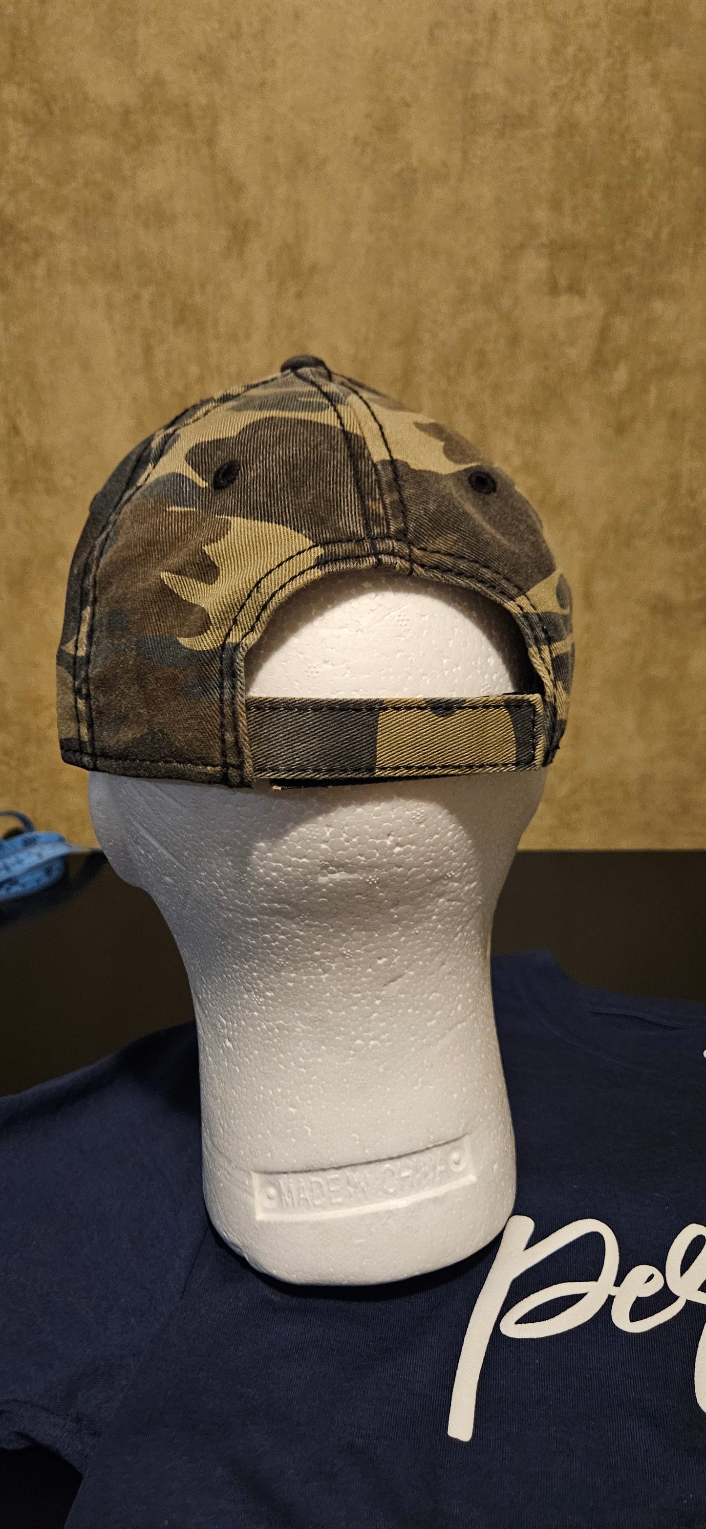 Camo 6 panel soft style hat