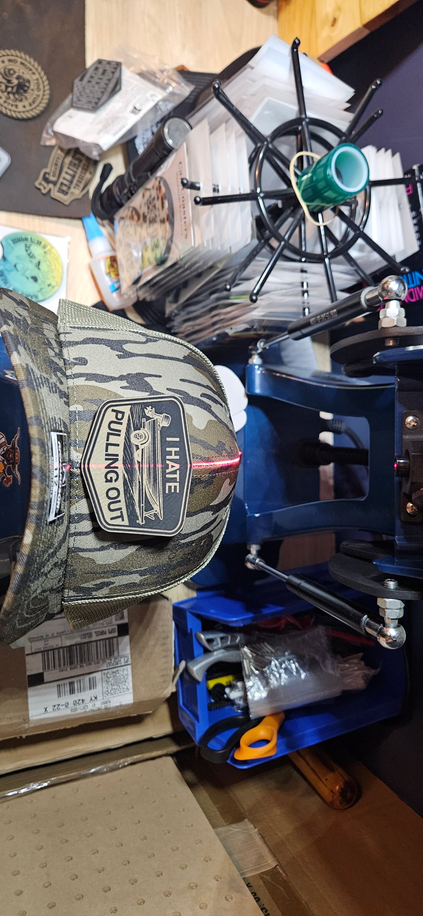 Bottomland Trucker hat with design