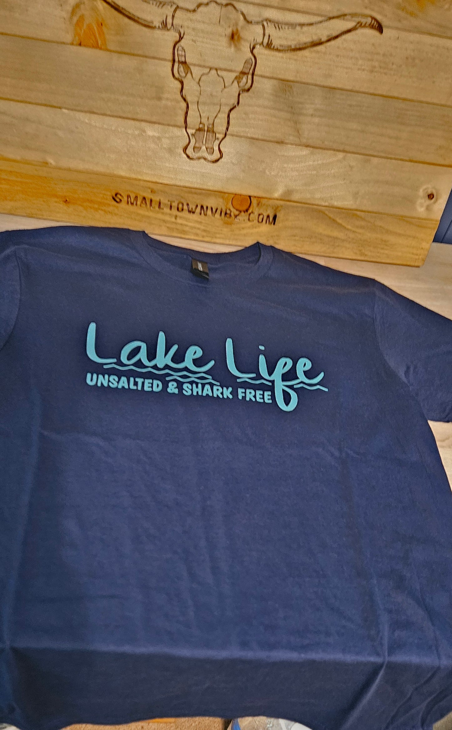 Navy blue lake life tshirt