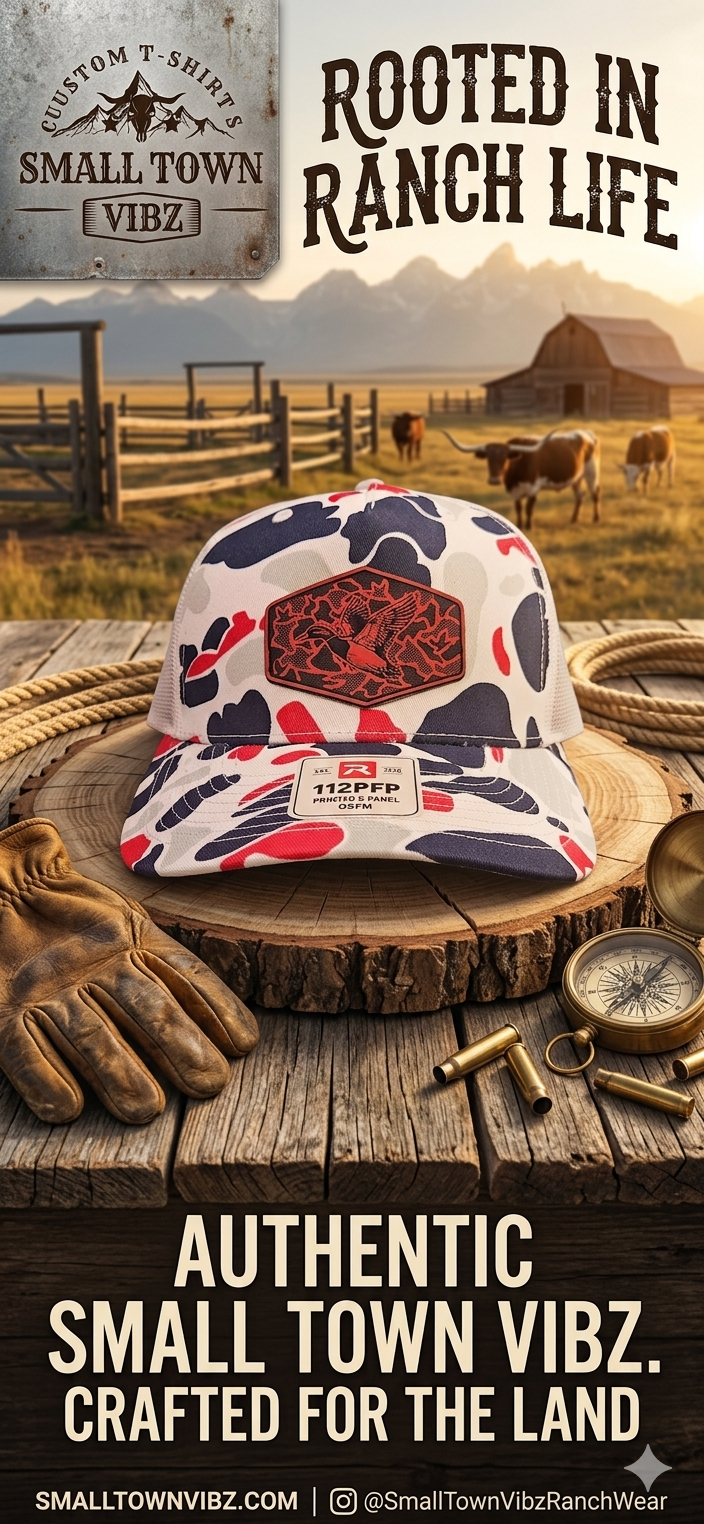 White Camo Trucker Hat with duck image