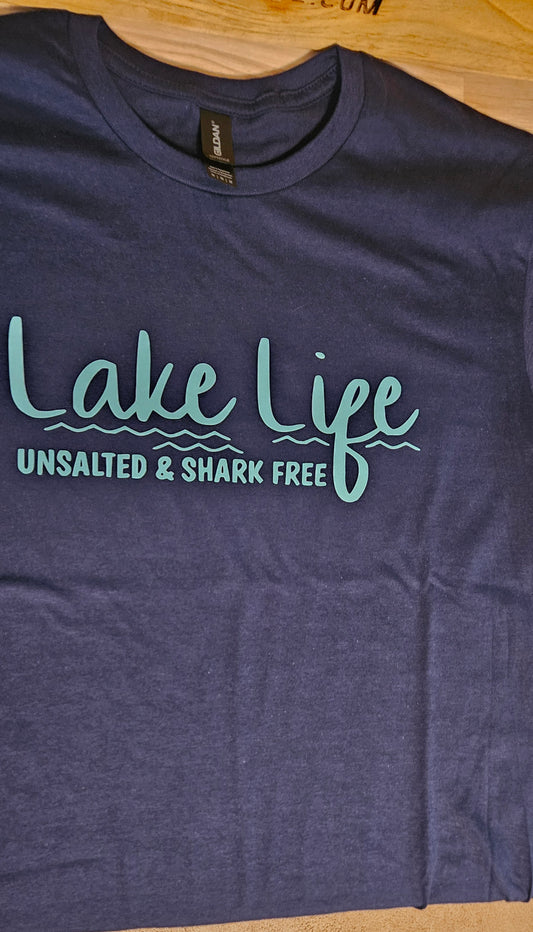 Navy blue lake life tshirt