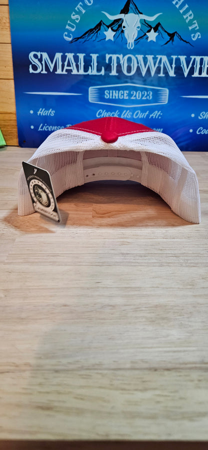 Red and white Trucker hat