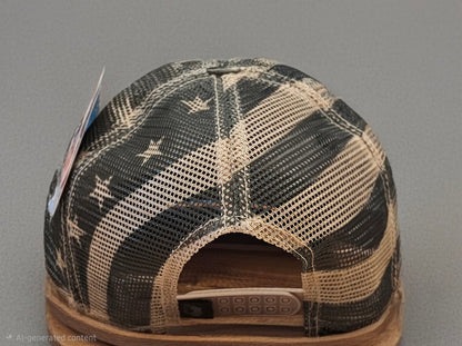 Khaki/ Tree camo Trucker hat