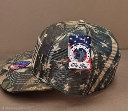 Khaki/ Tree camo Trucker hat