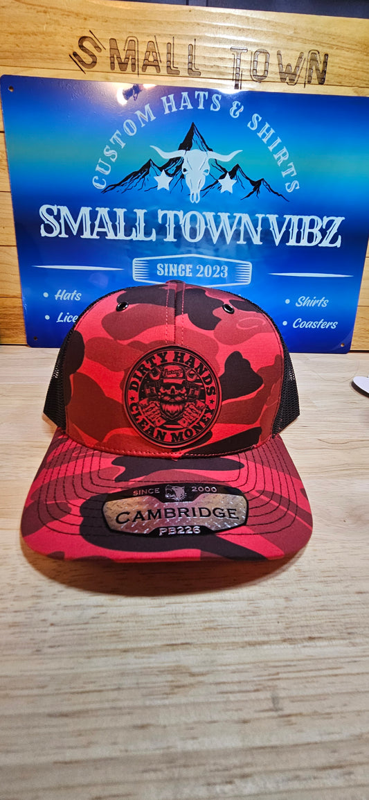 Red and Black Camo Trucker Hat