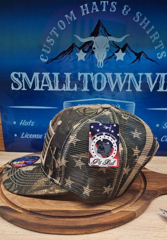 Khaki/ Tree camo Trucker hat