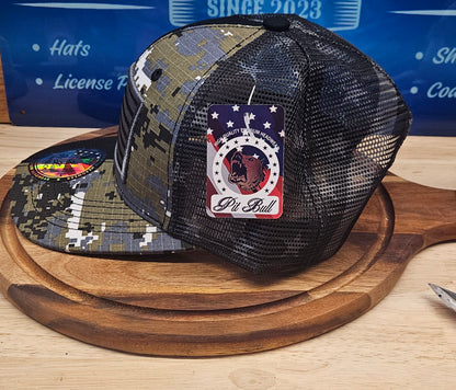 USA Flag Half & Half Trucker
