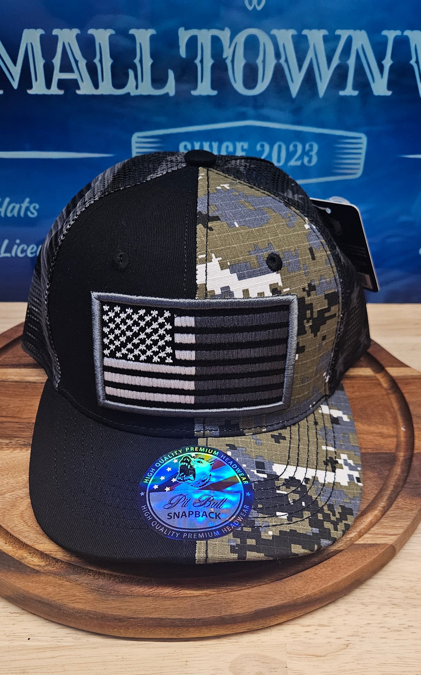 USA Flag Half & Half Trucker